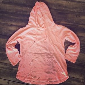 Calvin Klein pink hooded sweatshirt
